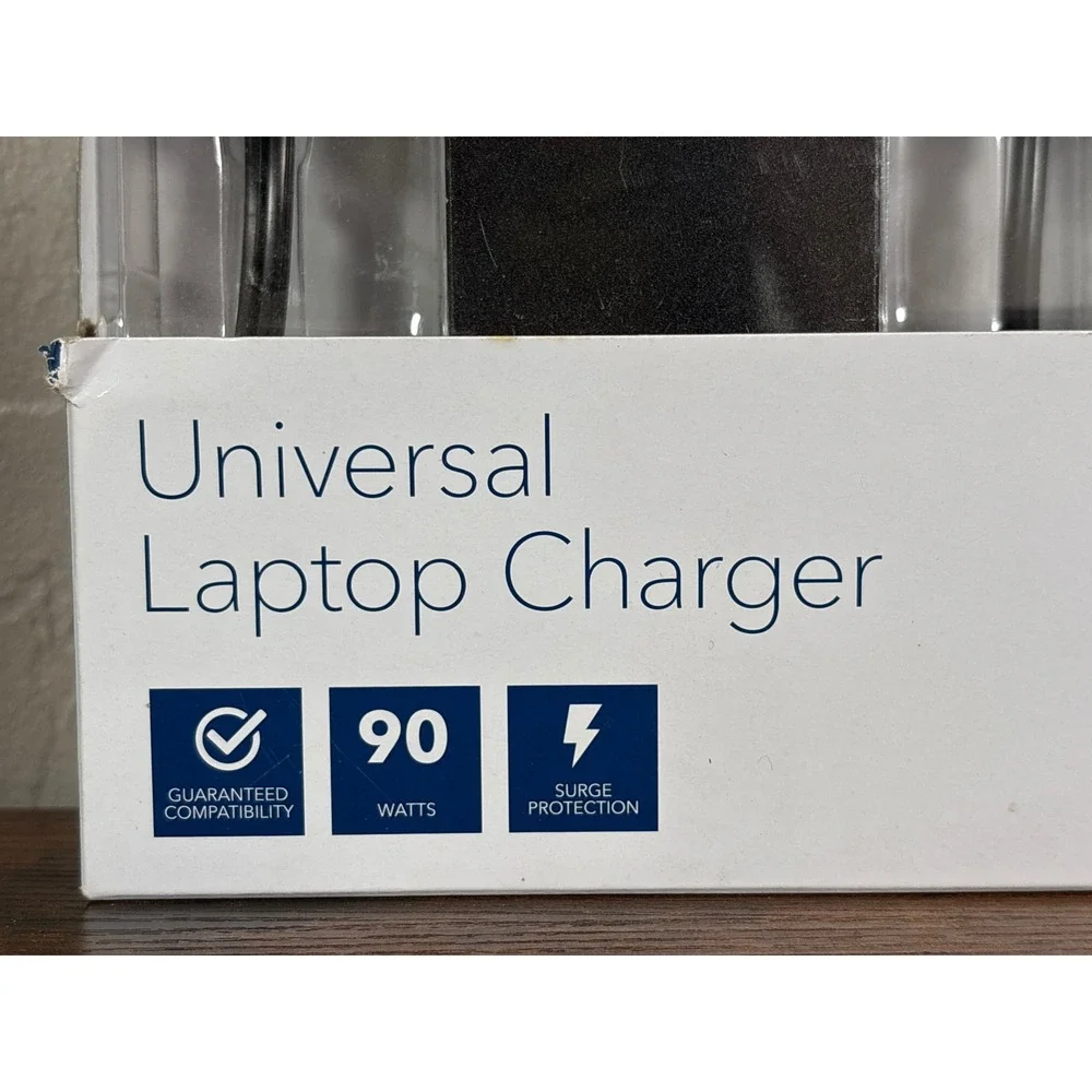 Insignia 90W Universal Laptop Charger Black NS-PWLC591 with Multiple Tips 10.2ft